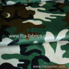 Camouflage fabric made of polyester fleece