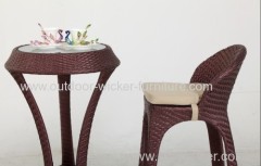 Rattan bar table and chair