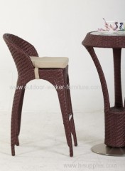 Rattan bar table and chair