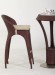 wicker bar table and chair
