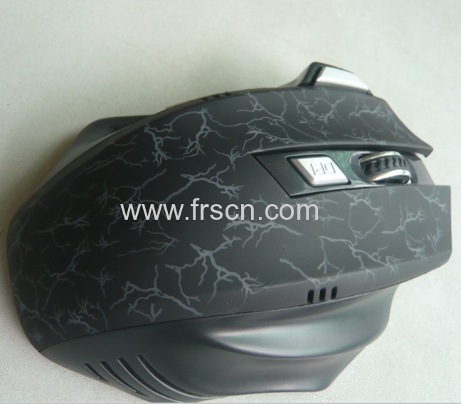 3200DPI ergonomic big size 7D optical gaming mouse with fire key/six color breathing LED