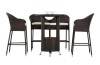 Rattan bar chair with high table