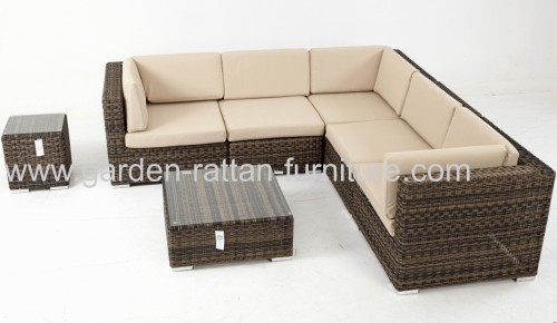 Garden rattan furniture lounge set sofa