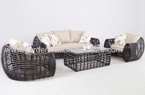 2013 new design outdoor round wicker furniture sofa set lounge