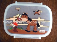 Tiffin Box With Cartoon Design Thermal Transfer Printing Foil