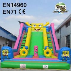 Spongebob Inflatable Slide For Kids And Adults