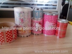 Thermal transfer film for conical products