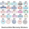 Customize Mobile Phone Date Warranty Stickers