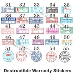 mobile phone date warranty stickers