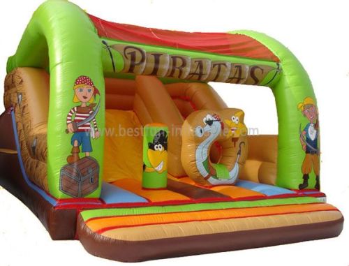 Party Rental Piratas Inflatable Roof Slide