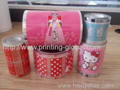 Hot stamping film for tissue box