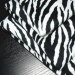 Zebra-stripe printed minky fleece