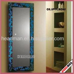 led colorful mirror silver mirror wall mounted mirror