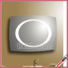 round shape led mirror supplier silve mirror metal frame