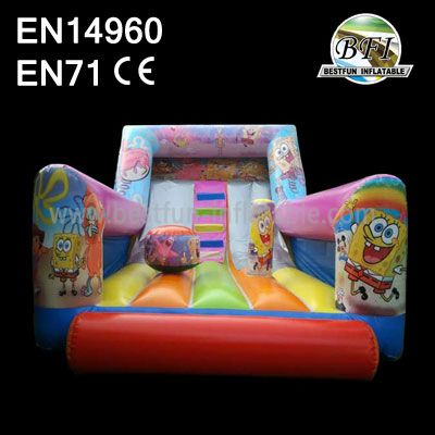 Cheap Spongebob Inflatable Slide For Kids And Adults