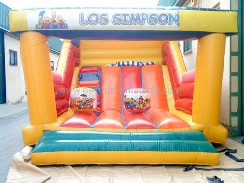 Los Simpasons Inflatable Bounce House Slide