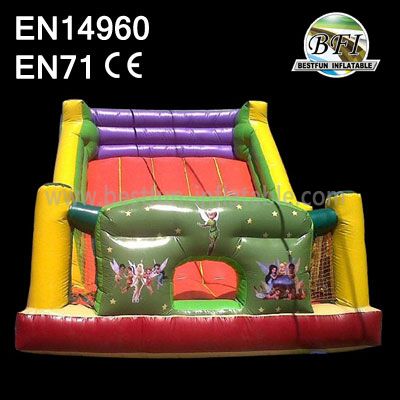 Girl Backyard Exciting Inflatable Water Slide