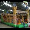 Full Printing Dragon Inflatable Castle And Slide