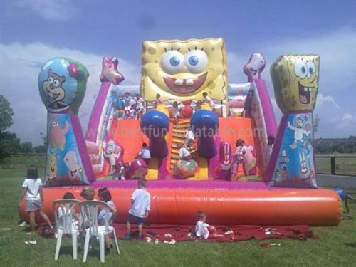 High Quality Spongebob Inflatable Backyard Water Slides