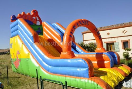 Inflatable Dino Dry Slide