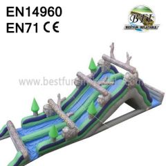 Inflatable Log Mountain Wate Slide