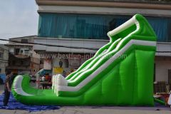 Inflatable Green Slide Wave