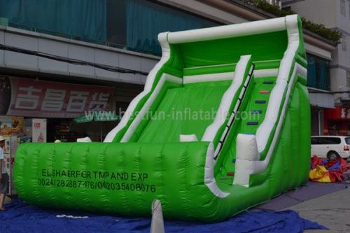 Inflatable Green Slide Wave