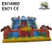 Large Inflatable Jumping Slides With Palm Tree
