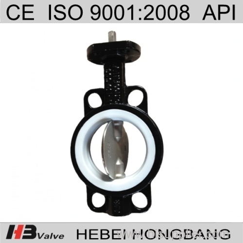 hebei dn125 ductile iron lug butterfly valve Lever /Gear Operator SS304 Disc PN16 Epoxy Coating