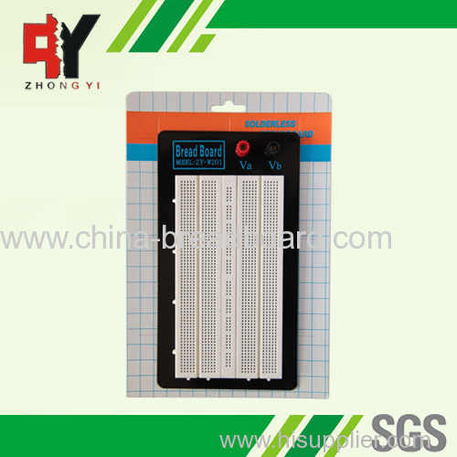 white and square hole breadboard ZY-W201