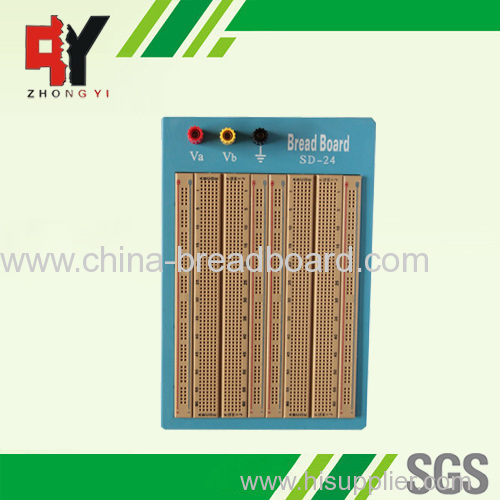 1680 points brown solderless breadboard with blue plate SD-24