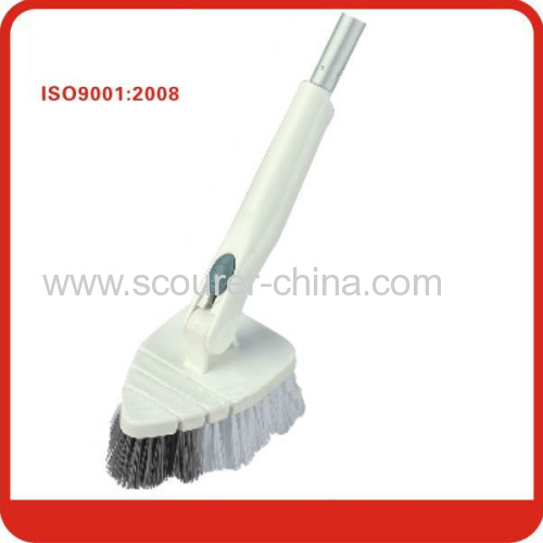 Multi-function plastic bathroom brush with Telescopic aluminum handle