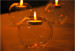 Mouth Blown Circular Borosilicate Glass Candle Holder