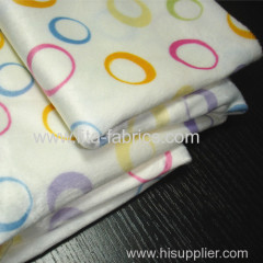 100%polyester velour printed with circle