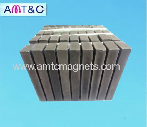 Block neodymium magnets in motor