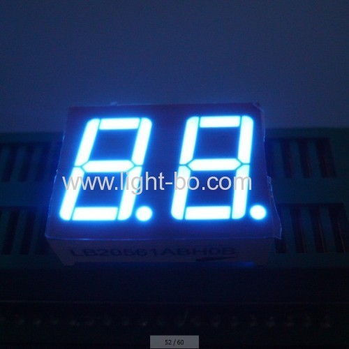 Dual-digit 0.56 common Cathode Ultra white 7 segent led display