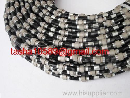 concrete diamond wire 40 beads 10.5mm diameter Rubber & Spring sintered
