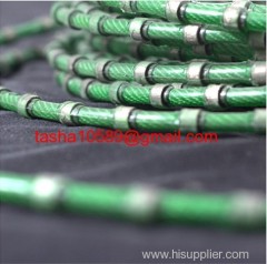 diamond wire saw for marble quarries 40 beads 11.5mm diameter Rubber sintered