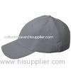 Grey Snapback Fitted Fitted Cap , Military Style Hats With 100% Cotton Velcro Buckle