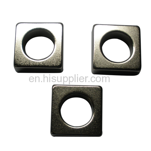 Square with a circle inside NdFeB magnets