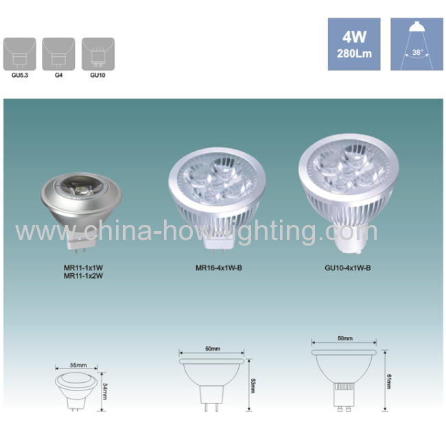 12V MR11 LED High Power Bulb with EPISTAR