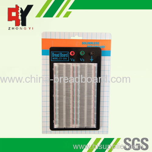 1660 points transparent breadboard with metal plate