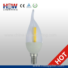 2013 New product E14 2.2W CRI 80 270LM LED COB flame bulb with 320 Deg beam angle