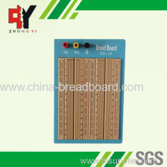 1680 points brown solderless breadboard with blue plate