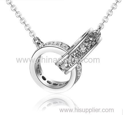 Rhodium pendant for mens