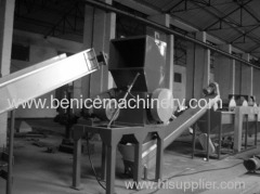 PP PE waste film crushing washing recycling plant