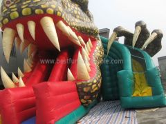 Front Load Inflatable Slide Raptor