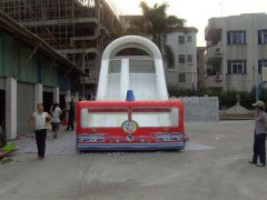 Inflatable Fire Truck Bouncer Slide Combo