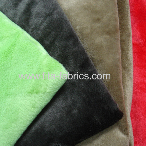 Polyester dyeing velboa fabric