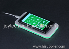 Qi wireless charger with LED band